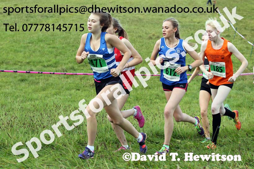 Womens under-17s and under-20s, North East Harrier League, Cramlington. Photo: David T. Hewitson/Sports for All Pics